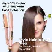Ktein Hair Straightener - Wide Plate Flat Iron for Damp & Dry Hair with 4 Temperature
