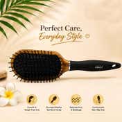 Babila Luxe Cushioned Brush - Brown & Black