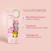 The Face Shop Rice Water Bright Foaming Cleanser Best Korean Face Wash for Even Tone Skin (50 ml)