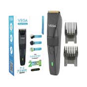 Vega P-2 Beard Trimmer for Men with 160 Min Runtime, 2 Comb Attachment, Type-C Fast Charging (VHTH-26)