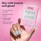 RENEE Stick On Nails - Cat Eye Nail 05 (Pack of 30)