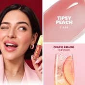 Foxtale Plumping Ceramide Lip Balm for Hydrated & Smooth Lips with Gloss Finish - Peach (3.5 ml)