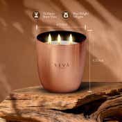 Seva Home Heirloom Large Berries Rose Gold Candle