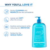 Bioderma Atoderm Gel Douche Ultra Gentle Soap Free Shower Gel with Niacinamide for 24H Hydration (1 L)
