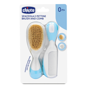Chicco Brush And Comb Set - Light Blue (2 pcs)