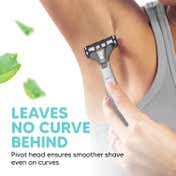 LetsShave Evior 6 Portable Razor World's First 6 Blade Razor with Lubricating Strip Women (1 pc)