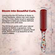 Denman D3 7-Row Curl Definer & Styler Brush Floral Fantasies