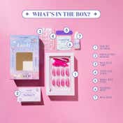 Gush Beauty Nailed It Reusable Luxury Press On Nails With Application Kit - Sea You Never (24 pcs)