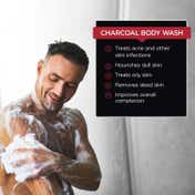 The Man Company Charcoal Lemongrass & Cinnamon Body Wash (250ml)