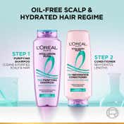 L'Oreal Paris Hyaluron Pure 2-Step Haircare Regime For 72H Oil-Free Scalp & Hydrated Hair Combo