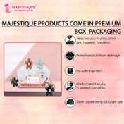 Majestique Fancy Pearl Flower Hair Claw Fashionable Clips (10 pcs)