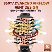 Vega Litstyle L3 Volumizer Hair Blow Dryer Brush with 3 Heat-2 Speed Settings (VHSD-03)