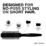 Ikonic Professional Carbon Fibre Roller Brush CFB 25 - Black