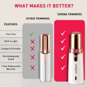 Sirona Facial Hair Remover for Women Battery Operated