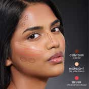 Insight Cosmetics Blush, Highlighter and Contour Palette - Glow Getter (28.8 g)