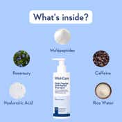 WishCare Multi Peptide Anti Hairfall Shampoo with Rosemary Boosts Hair Growth (250 ml)