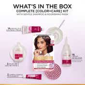 L'Oreal Paris New  Excellence Creme Hair Color Hyaluronic Acid, 6.62 Cherry Brunnette, (100gm + 72ml)