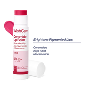 WishCare Tinted Ceramide Lip Balm for Dark Pigmented Lips with SPF50 PA+++ Heals Chapped Lips (5 g)