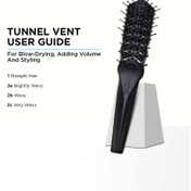 Denman Large Tunnel Vent Brush D100 - Black