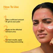 Fixderma Shadow Sun Burn Gel with 20% Aloe Vera Gel & Vitamin E Sunburn Cream for Face (75 g)