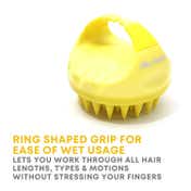Alan Truman Scalp Sos Scalp Massage and Shampoo Brush - Yellow (1 Pc)