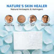 LetsShave Alum Stone Bar Fitkari for Razor Cuts, Skin Tightening (4 pcs)
