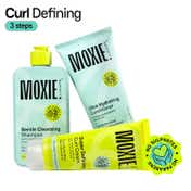Moxie Beauty Just-The-Essentials Curly Trio - Shampoo, Conditioner & Curl Cream for Curly Hair