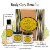 NATURALLY EUROPEAN Somerset Ginger and Lime Body Care Set (3 pcs)