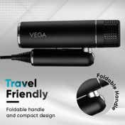 VEGA Style Pro 1600W Foldable Hair Dryer for Men & Women with 3 Heat/2 Speed Settings (VHDH-34)