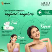 Lacto Calamine Daily Cleansing Face-Makeup Wet Wipes With Aloe Vera, Cucumber & Vitamin E-PO1 (25Pcs)