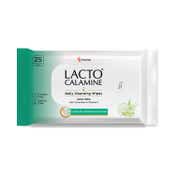 Lacto Calamine Daily Cleansing Face-Makeup Wet Wipes With Aloe Vera, Cucumber & Vitamin E-PO1 (25Pcs)
