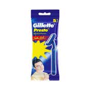 Gillette Presto Manual Shaving Razor (5Pcs)