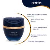 Oceglow Anti Aging Water Face Cream for Women Reduces Fine Lines Wrinkles & Dullness with Hyaluronic Acid & Tea Tree Oil (50ml)