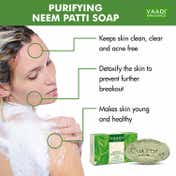 Vaadi Herbals Purifying Neem Patti Handmade Soap (75g)