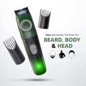 LetsShave Beard, Head & Body Trimmer Kit - Green, Black (8Pcs)