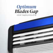 LetsShave Pro 3 Shaving Razor Blades Set - Blue (12Pcs)