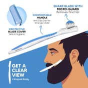 LetsShave Balls Trimmer-Body Groomer-Green & Beard Pen Styler & Trimmer -White, Blue (3Pcs) Combo