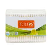 Tulips Cotton Buds, Flat Box Paer Stick - (200 Pcs)