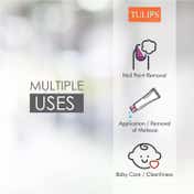 Tulips Cotton Balls White in Polybag - (50Pcs)