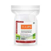Tulips Absorbent Cotton Wool (Lint Free) in Zipper Bag - (100g)
