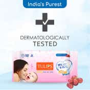 Tulips Sensitive Baby Wet Wipes - (20Pcs)