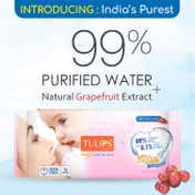 Tulips Sensitive Baby Wet Wipes - (72Pcs)