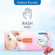 Tulips Sensitive Baby Wet Wipes - (72Pcs)