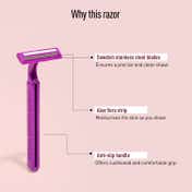 Sirona Aloe Boost Twin Blade Disposable Body Razor For Women (5Pcs)