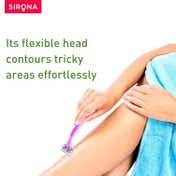 Sirona Reusable 4 Blade Reusable Body Razor With Aloe Boost For Women