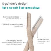 Sirona Blink And Glow Face Razor For Women (3Pcs)