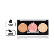 Faces Canada Ultime Pro Face Palette - Fresh, 3in1 Bronzer+Highlighter+Blush, Shimmer Finish (12 g)