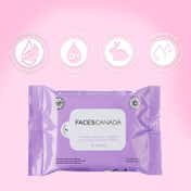 Faces Canada Fresh Clean Glow Makeup Remover Wipes - 10 Wipes, Hydrates Skin