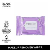 Faces Canada Fresh Clean Glow Makeup Remover Wipes - 10 Wipes, Hydrates Skin