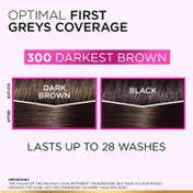 L'Oreal Paris Casting Creme Gloss Hair Color, 300 Darkest Brown, 87.5g+72ml
